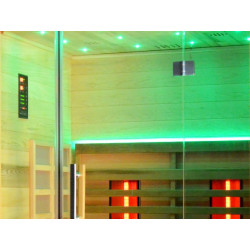 Sauna de madera de cedro infrarrojo de Pandora de 2 plazas