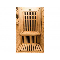 Sauna infrarroja de madera Hemlok 1 Ruby Place