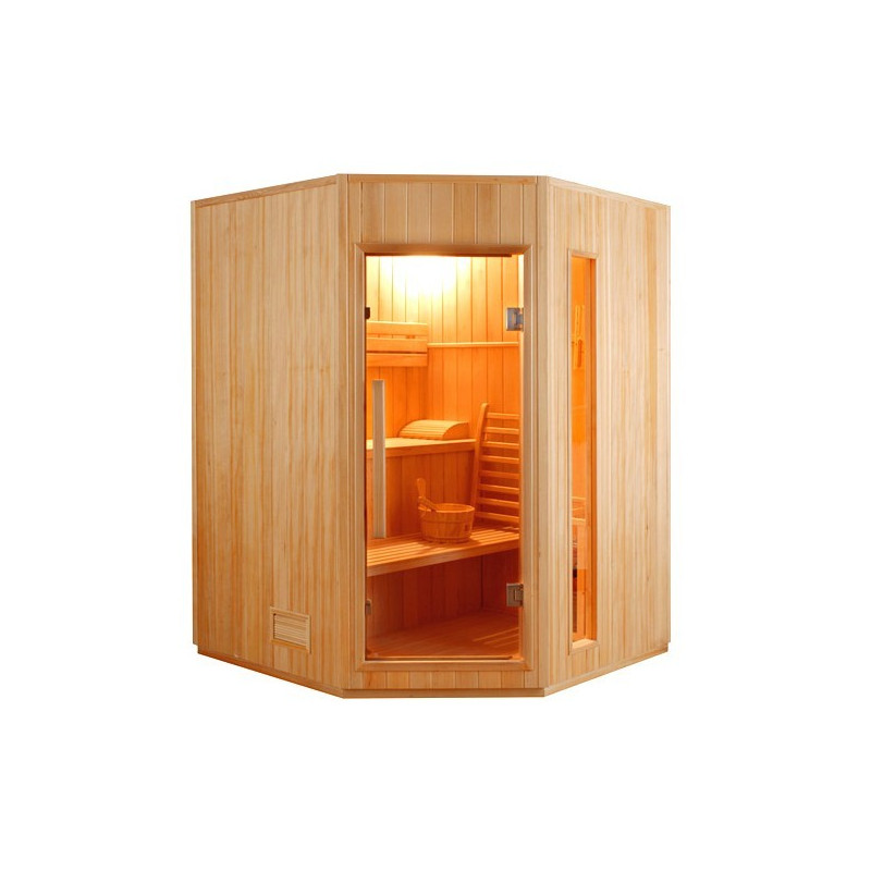 Sauna steam angular Zen 3-4 seats - Selection VerySpas